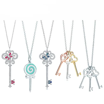 

High Quality 1:1 TTFF 925 Sterling Silver Lollipop Necklace Jewerly Original Design Model Exquisite Craftsmanship.