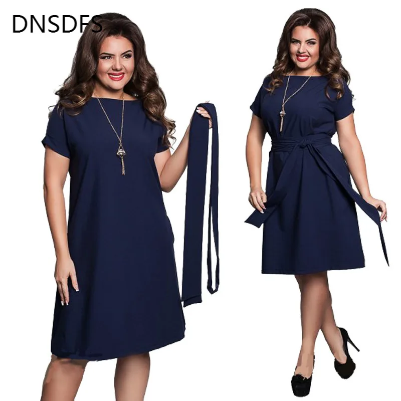 Bodycon Dress Clothing Chiffon Elegant Sexy Big-Size Casual Women Summer O-Neck