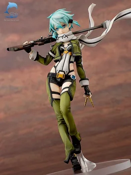 

Hot Anime Sword Art Online II SAO AquaMarine Asada Shino Sinon GUN Gale online Cool Girl Ver PVC Action Figure Model Toys 22cm
