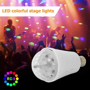

Disco KTV LED Lights Bulb RGB 3W Crystal Magic Ball Party Stage Night Lamp Decor Equipped with Wireless Bluetooth Function