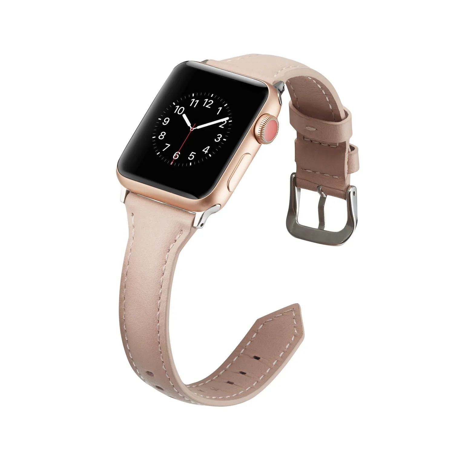 Новейшая модель; кожаный ремешок для наручных часов Apple Watch, версии 5/4/3/2/1 для наручных часов IWatch, ремешок 42 мм, 38 мм, 40 мм 44 Спортивный Браслет замена