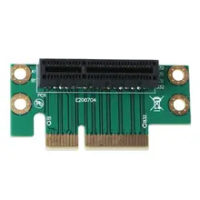 Carte de convertisseur PCI Express PCI E 4X à Angle droit de 90 degrés, adaptateur pour châssis d'ordinateur serveur 1U/2U