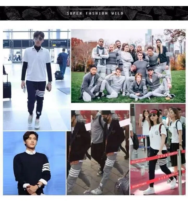 BIVIGAOS Four Bars Cotton Gray Sport Pants Women New Korean Casual Sweatpants Slim Joggers Pants Spring Autumn Sweat Pants