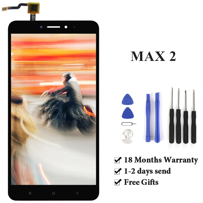 ЖК дисплей для mi MAX 2 с сенсорным экраном в сборе рамкой замены дисплея