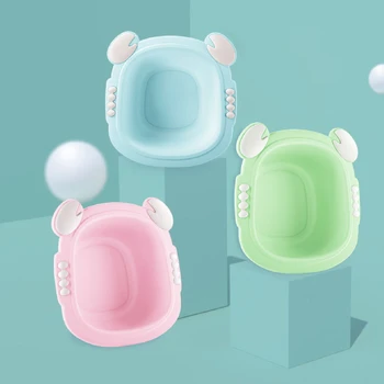 

Baby Newborn Shower Tubs Washing Portable Folding Kids Eco-friendly Safe Lovely Baby Washing Face Basin Unisex
