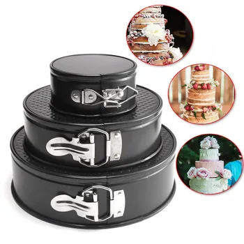 

GEEBAKE 4/7/9 Inch Round Cake Springform Pan With Removable Bottom Leakproof Non Stick Springform Cheesecake Pans For Baking