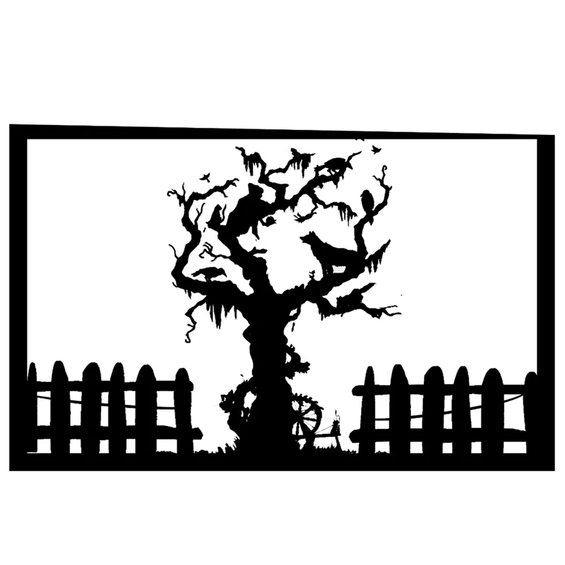 Witch Tree Kokorosa штампы для Хэллоуина, металлические штампы для изготовления открыток, штампы для скрапбукинга, штампы для тиснения, трафареты, штампы для рукоделия, новинка - Цвет: Witch Tree