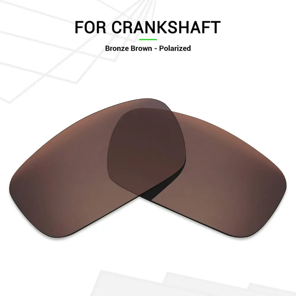 Mryok ПОЛЯРИЗОВАННЫЕ замены Оптические стёкла для Oakley коленчатого вала Солнцезащитные очки для женщин Бронзовый коричневый