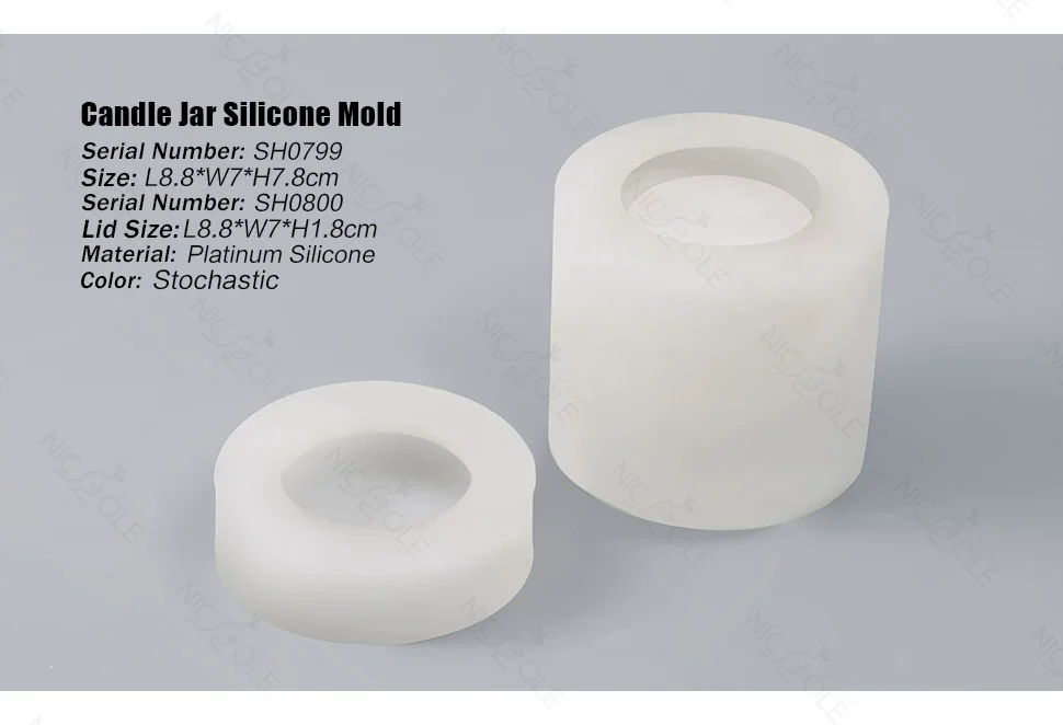 de silicone cimento vela vessel molde redondo