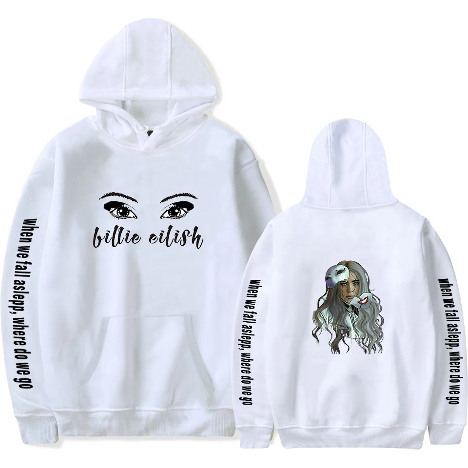 Новая Толстовка Billie Eilish, женская и Мужская Повседневная Толстовка, 2d-теплый популярный детский Модный пуловер в стиле знаменитостей розового и белого цветов