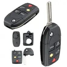 5 Buttons Car Key Fob Case Shell Replacement Flip Folding Remote Cover Fit for For-VOLVO S60 S80 V70 XC70 XC90 5 Buttons Car Key Fob Case Shell Replacement Flip Folding Remote Cover Fit for For-VOLVO S60 S80 V70 XC70 XC90
