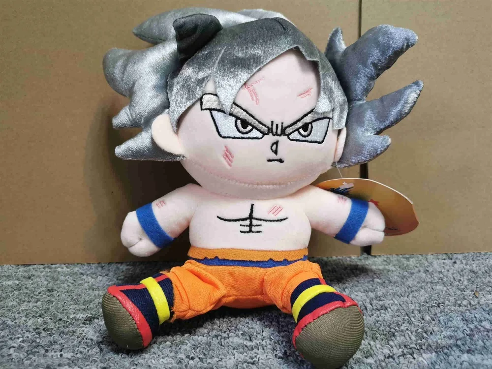 Аниме Dragon ball Z Супер Saiyan серые волосы Гоку подвеска с мягкой игрушкой мягкий фаршированный кулон в форме куклы подарок