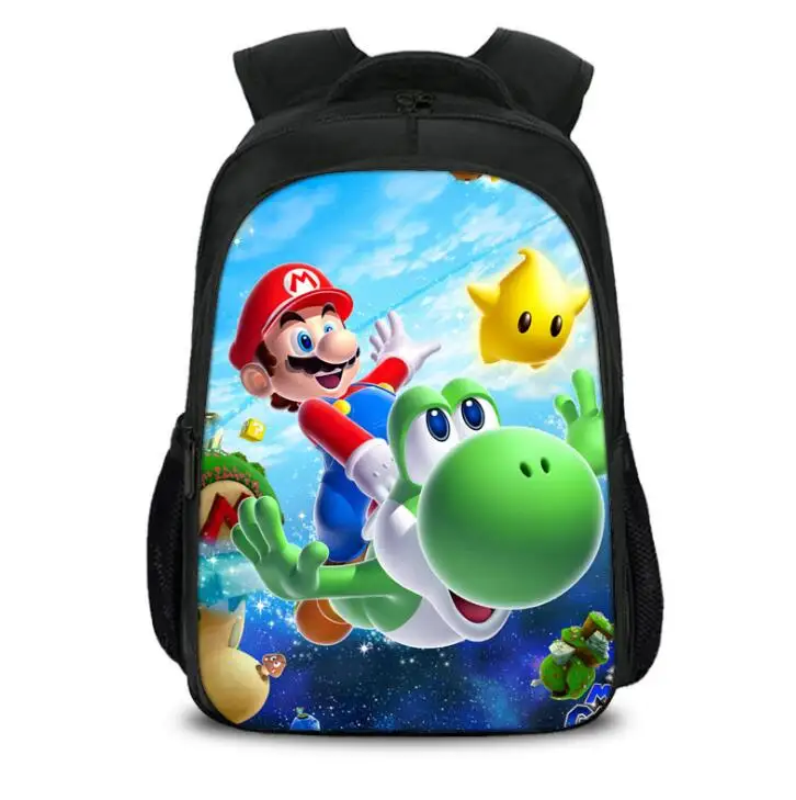 photo color Teenager Super Mar Cartoon Backpack Boy Cartoon School Bags Hot Primary Backpack School Bags for Boys and Girl Mochila Sac A Dos - Цвет: photo color