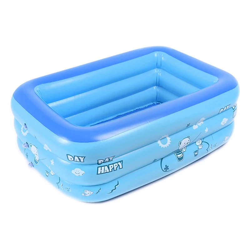 120cm Inflatable Square Swimming Pool Children Bathing Tub Baby Home Use Paddling Pool Kids Inflatable Pool Dropshipping