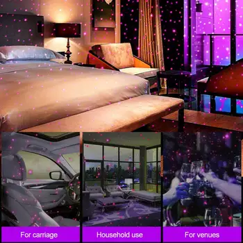 

Auto Home Bedroom Atmosphere Projector Light Star Projection Lamp Decoration Light USB Plug