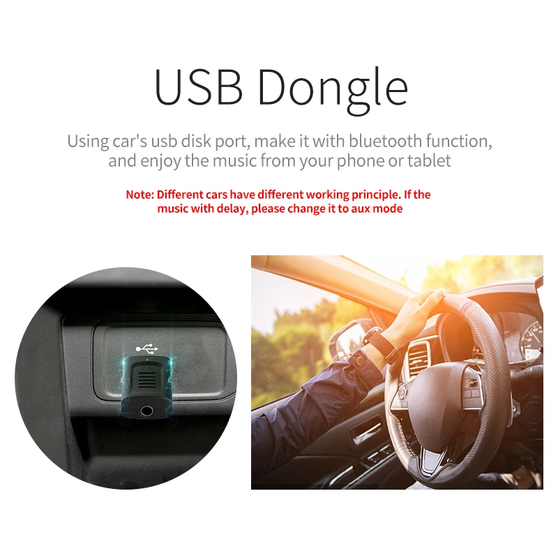 4 в 1 Bluetooth 5,0 аудио приемник передатчик Мини стерео музыка Bluetooth AUX USB 3,5 мм разъем для ТВ ПК автомобильный комплект беспроводной адаптер