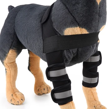 

1 Set Dog Elbow Protector Sleeve Elbow Pad Dog Canine Leg Hock Joint Protection Wounds with Bandage Wrap Heals Sprains Helps