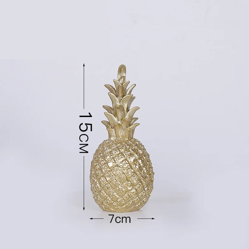 Golden small Скандинавские аксессуары для украшения дома белая черная настенная лампа с позолотой украшение ананас креативный для гостиной офисный Настольный дисплей - Цвет: Golden small