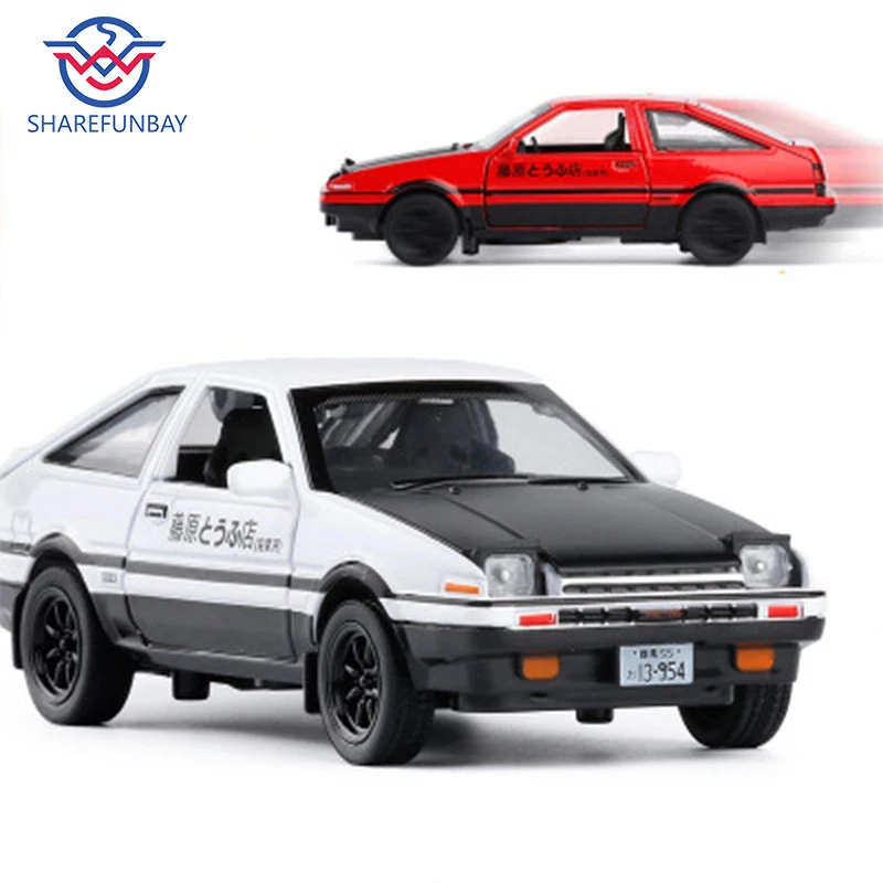 New Initial D Toyota Ae86 1 28 Alloy Car Model Anime Cartoon Fast Furious With Pull Back Sound Light For Boy Toys Free Shipping Buy At The Price Of 13 38 In Aliexpress Com