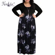 Nemidor женское лоскутное Повседневное платье с круглым вырезом и коротким рукавом размера плюс 7XL 8XL 9XL винтажное Свободное длинное платье макси с принтом шеврон