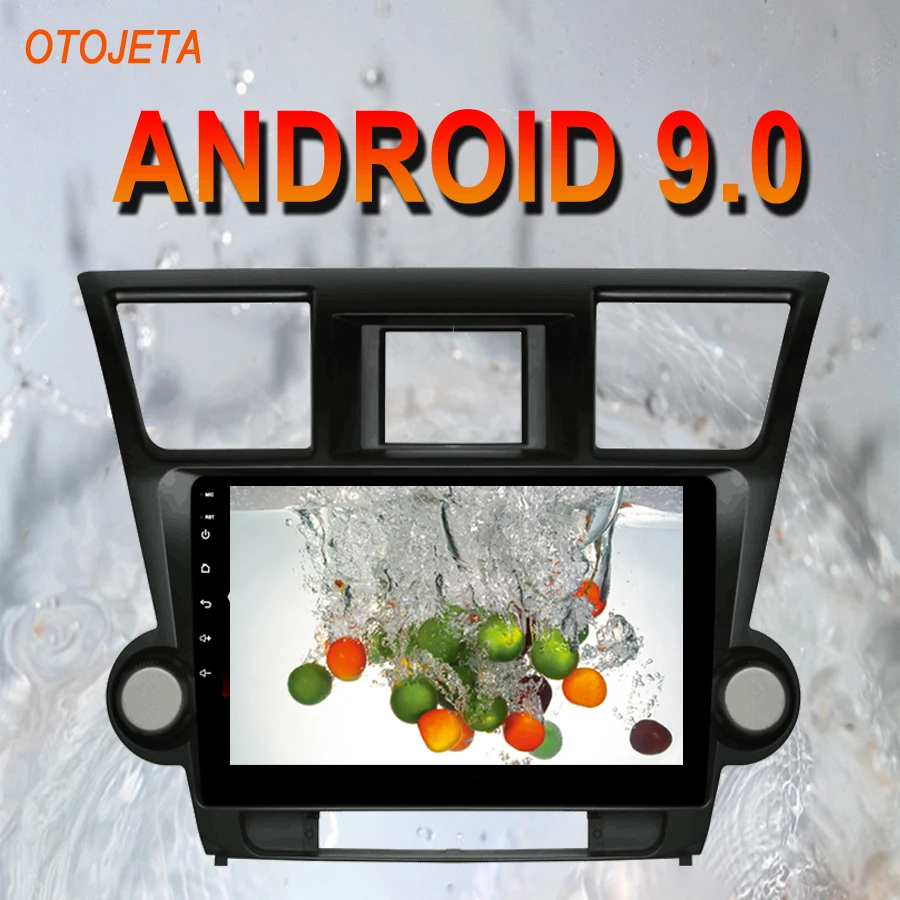 

OTOJETA Android 9.0 2.5D Screen Car Radio Player Head Unit For Toyota Highlander 2011 Multimedia auto Stereo GPS tape recorder
