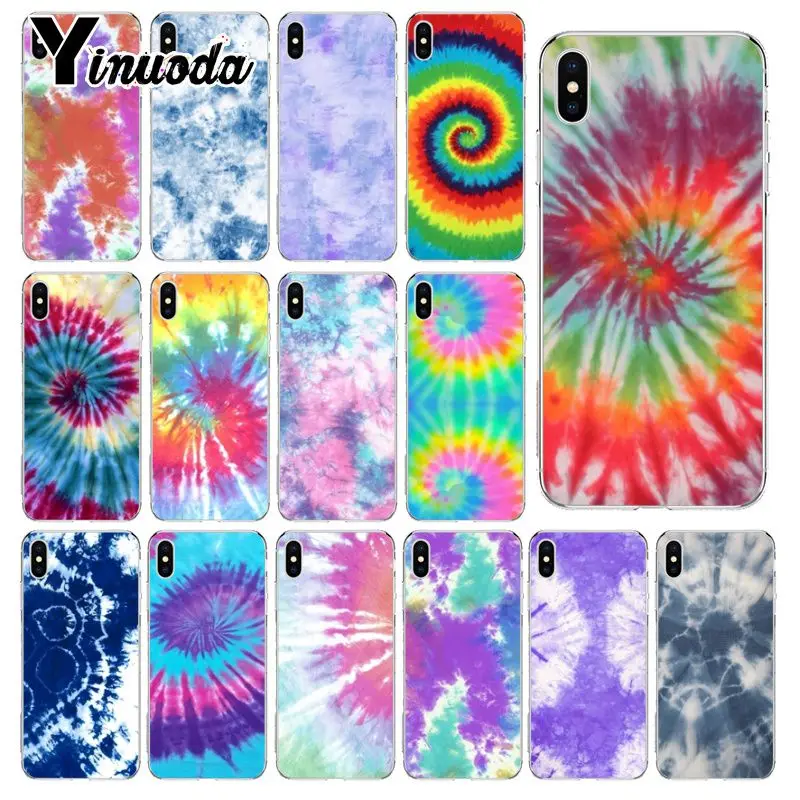 Yinuoda Tie-dye art рукоделие принт рисунок чехол для телефона Apple iPhone 8 7 6 6S Plus X XS MAX 5 5S SE XR