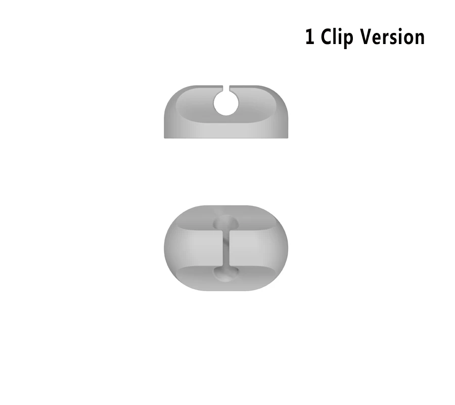 Grey Силиконовый Кабельный органайзер, usb-держатель для кабеля, гибкий кабель для сматывания, управление, кабельные зажимы, держатель для мыши, клавиатуры, наушников, автомобиля - Цвет: Grey
