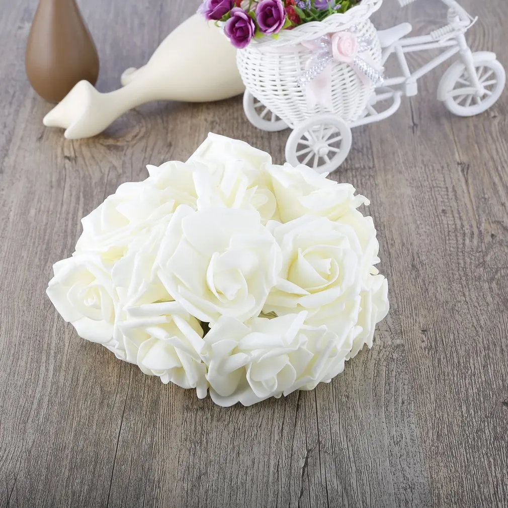 OUTAD 20 LED Novelty Rose Flower Fairy String Lights Wedding Garden Party Valentine's Day Decoration with battery box