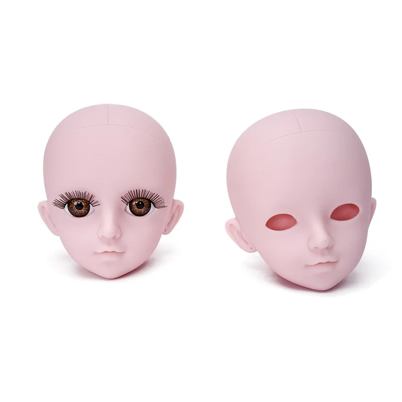 60 см BJD кукла 1/3 Белая пустая голова макияж без макияжа глаз с глазным яблоком