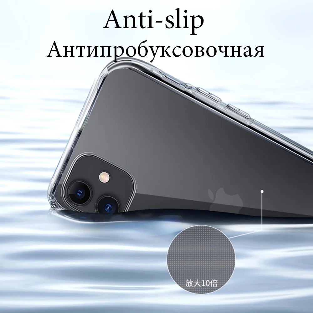 Transparent Silicone Phone Case - Soft TPU Back Cover