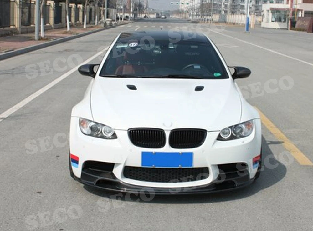 Для 3 серии углеродного волокна передний спойлер для BMW E90 E92 E93 M3 2009-2012 GT-SV стиль головной бампер Защита подбородка