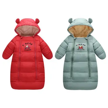 

Baby Warm Sleeping Bag Infant Hooded Romper Winter Wearable Blanket for Stroller