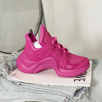 

Vintage Shoes Women Sneakers Platform Thick Bottom Casual Shoes Women Breathable Outdoor Sport Zapatos Para Mujer Sneakers Women