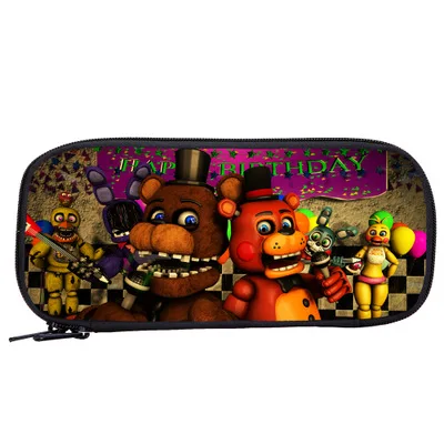 Игра FNAF Five Nights At Freddy's Сумочка для ручек и карандашей чехол для детской школы Канцтовары многофункциональные Фигурки игрушки для детей подарок на Рождество - Цвет: 09