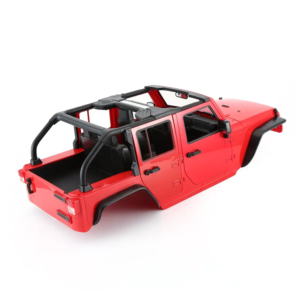В разобранном виде 313 мм Колесная база кузова автомобиля в виде ракушки для 1/10 RC Гусеничный для Jeep Cherokee Wrangler осевой SCX10& SCX10 II 90046 90047