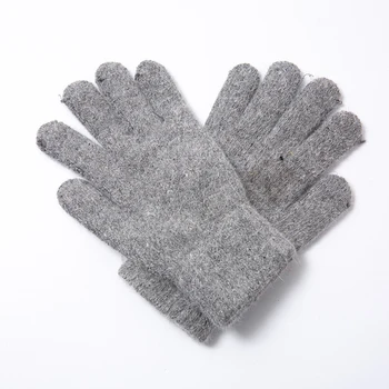 

Artificial Rabbit Fur Gloves Warmth Thickening Stretch Knit Magic Gloves Mens Womens Points Finger Gloves 2020 New Arrival