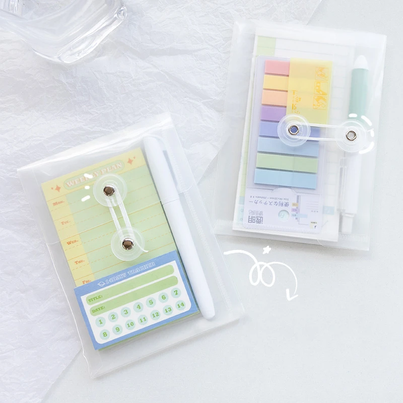 2pcs 투명 A6 파일 폴더 11*15cm 미니 크기 저장 가방 케이스 메모 메모 문서 방수 사무실 학교 A6913