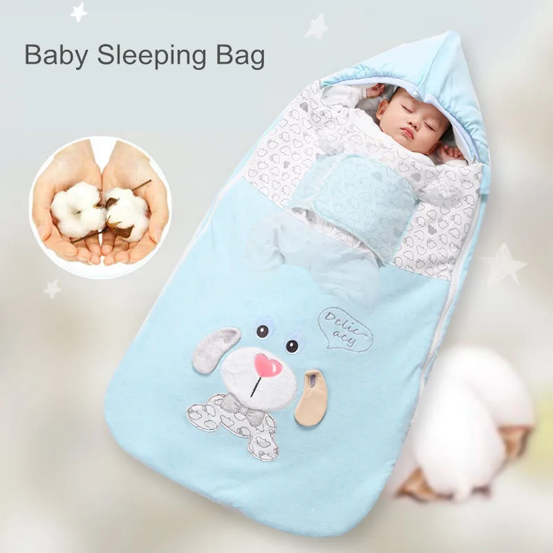 

Baby sleeping bags Sleepsacks Cartoon Animal Cotton Baby Stroller Zipper Swaddle Blanket Wrap Sleeping bag Infant Envelope 2020