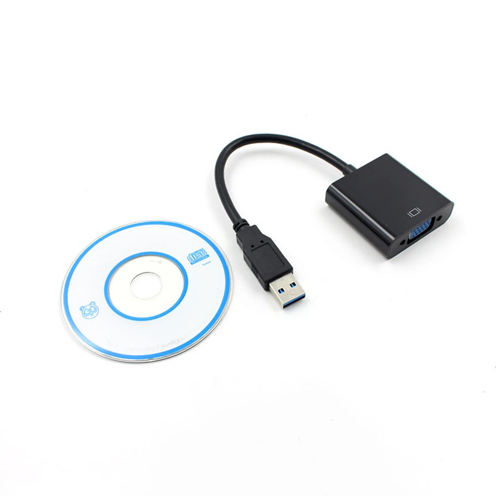 Кабель-адаптер USB 3 0/VGA внешняя видеокарта многодисплейный преобразователь