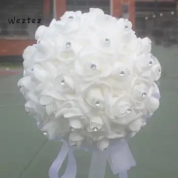 

Wedding Bouquet Crystal Artificial Wedding Bouquets Wedding Accessories Rose Flowers Bridal Bouquet SPH110