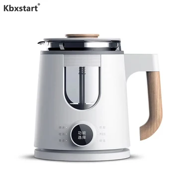 

Kbxstart Multi-function Health Pot Home Glass Electric Kettle 800ML Thermostat Extractable Six-in-one Tea Set 220V