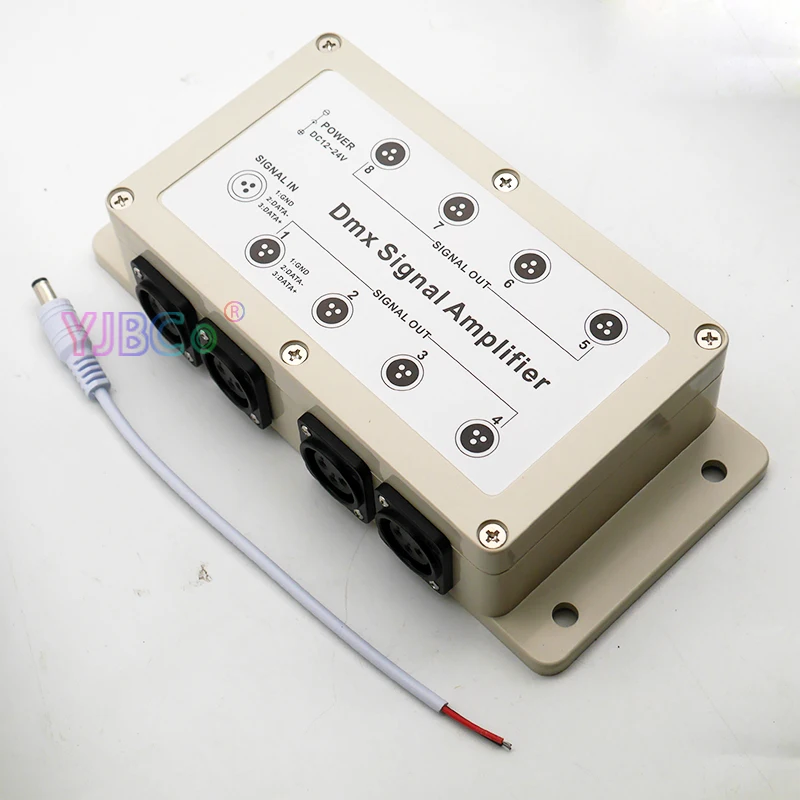 Релейный усилитель сигнала DC12V 24V 8 CH DMX512 сценическая лампа Интеллектуальный