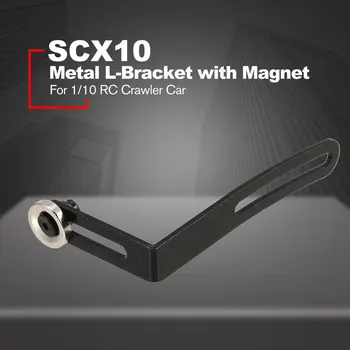 

4PCS RC Car Shell Body Mount for 1:10 RC Crawler Car Axial SCX10 90046 D90 Accessories Metal L-Bracket with Magnet