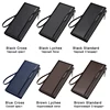 WILLIAMPOLO Long Wallet Men Clutch Bag With Strap Leather Men's Phone Credit Card Luxury Removable Card Holder Walet PL191469 6