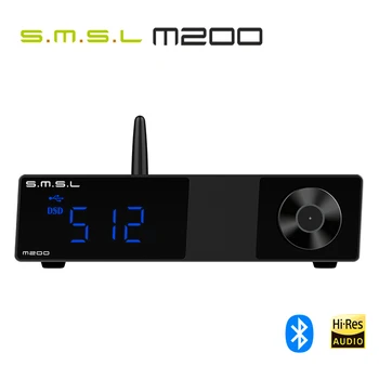 

SMSL M200 AK4497EQ DAC Bluetooth Audio DAC 5.0 Support 32Bit/768KHz DSD512 Decoder with Remote Control SP200 Wireless LDAC