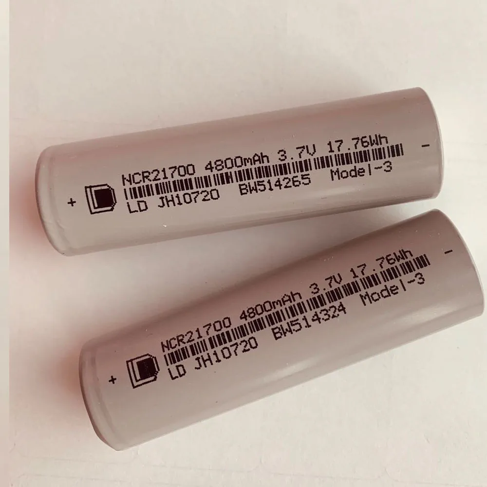 Tesla 21700 батарея 3 7 V 4800mah перезаряжаемая литий-ионная | Электроника