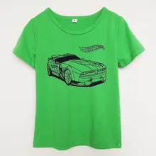 Новинка года; детская летняя футболка с короткими рукавами из хлопка в европейском и американском стиле с рисунком