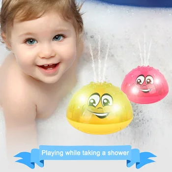 

2020 Electric Induction Spray Ball Light Bathroom Infant Kids Water Bath Play Toy