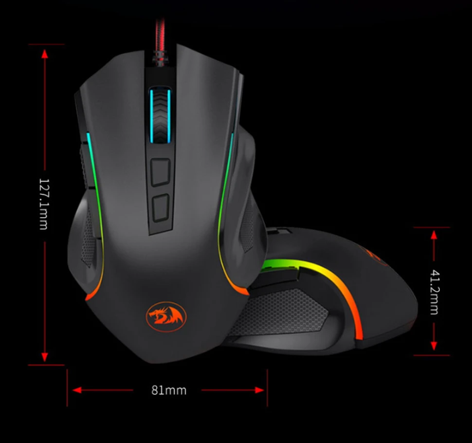Redragon M607 7200 DPI Programmable Wired Gaming Mouse