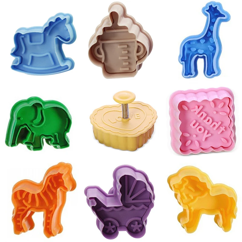 

4pcs/lot DIY Slime 3D Animal Vegetables Fruit Plasticine Mold Tool Set Kit Ability Play Dough Clay Educational toys for chidlren